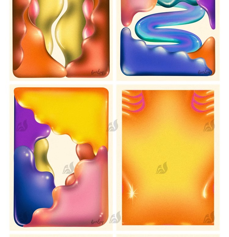 图片[9]-多彩艺术抽象几何插画海报模板3D渐变平面图案kv设计PNG免扣素材-大怪兽分享