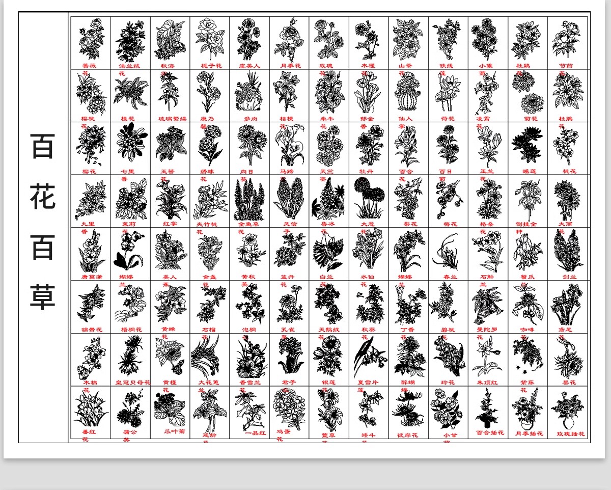 图片[23]-园林景观设计CAD植物图块人物平面立面铺装拼花施工图库图例素材-大怪兽分享