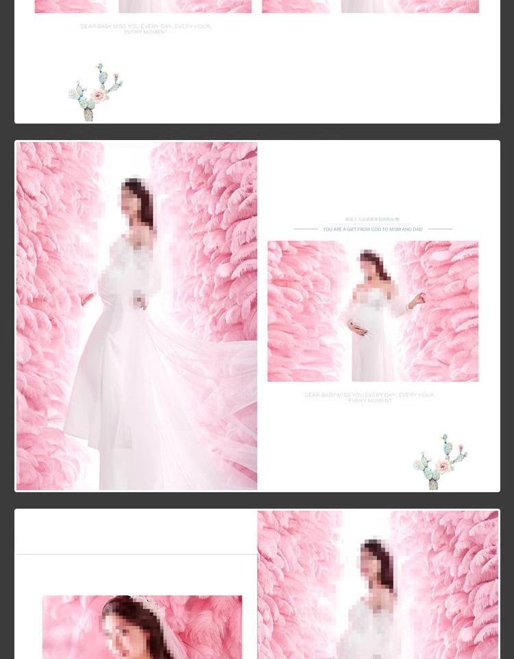图片[21]-时尚孕妇准妈妈写真相册影楼排版孕妈照片摄影PSD模板设计素材-大怪兽分享