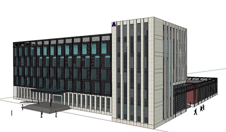 图片[22]-300套，高层多层办公楼CAD施工图纸配效果图 写字楼建筑方案外观设计素材-大怪兽分享