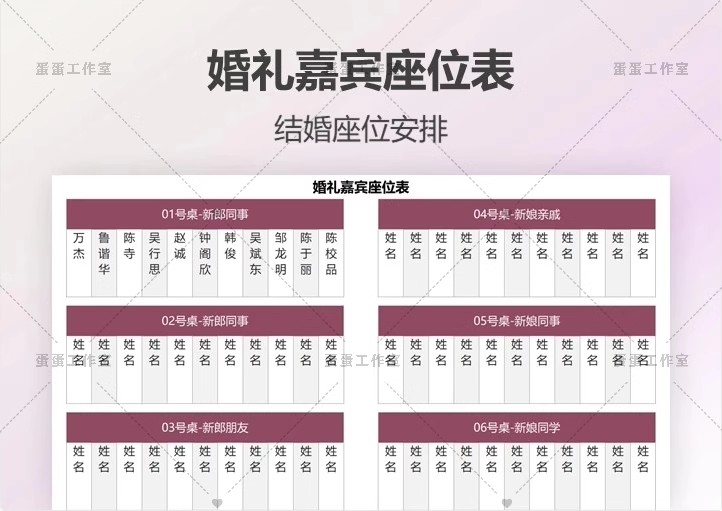 图片[21]-备婚清单电子版结婚男女方必备品执行手册婚礼准备策划方案预算表-大怪兽分享