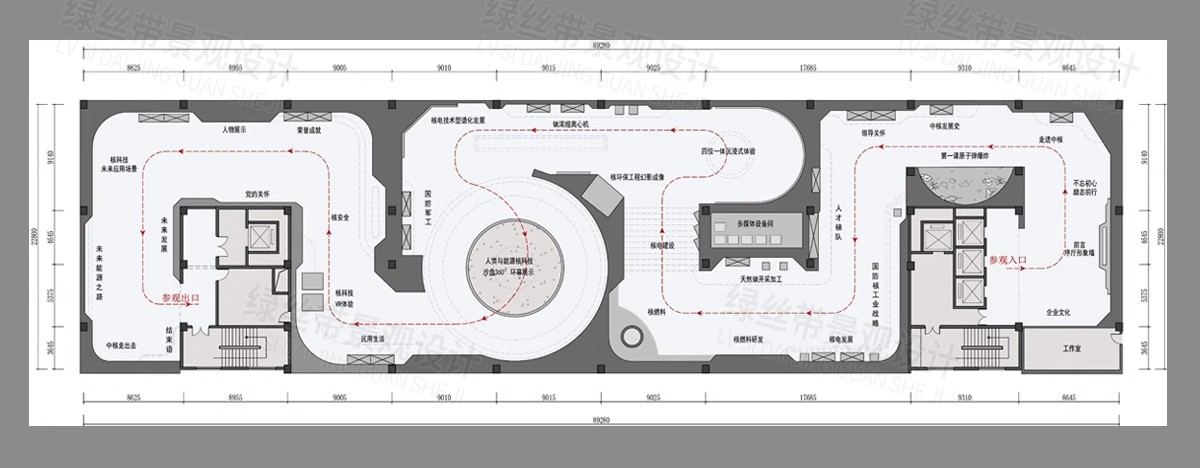 图片[22]-展厅商业文化展馆室内 布局企业科技展览馆方案设计CAD平面布置图-大怪兽分享
