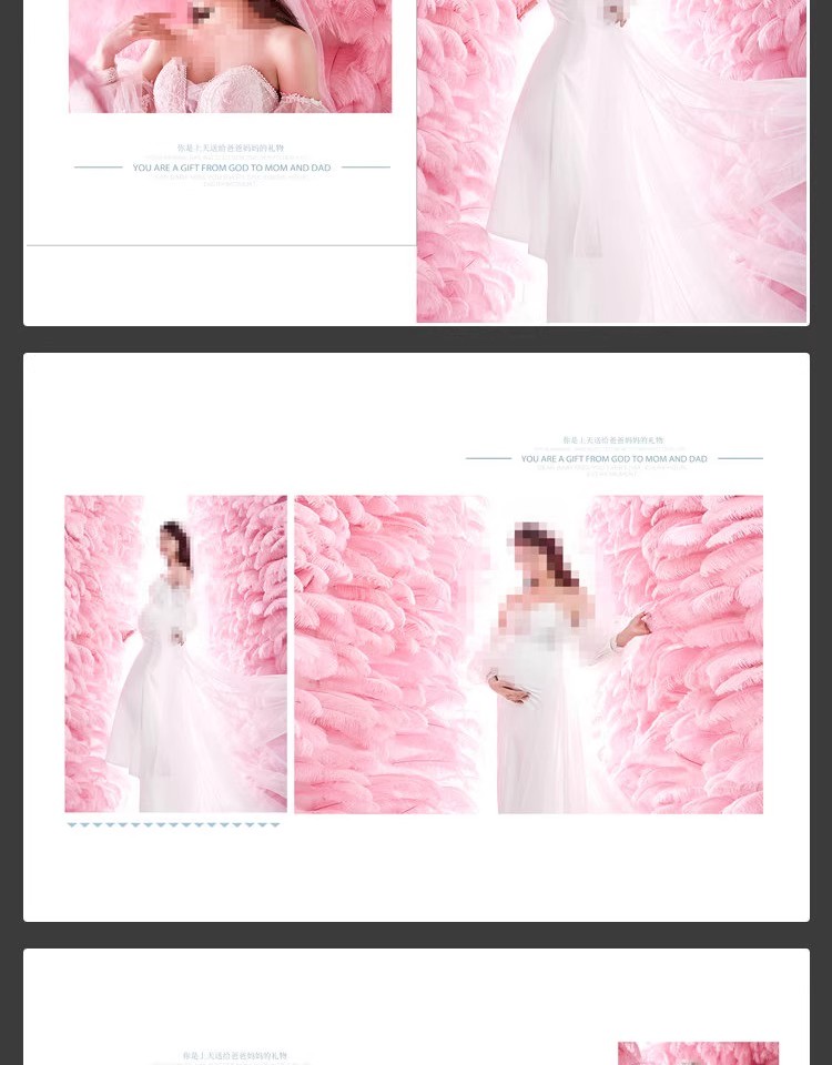图片[22]-时尚孕妇准妈妈写真相册影楼排版孕妈照片摄影PSD模板设计素材-大怪兽分享