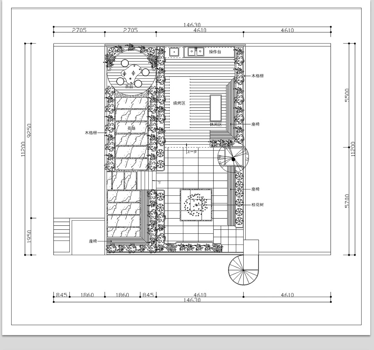 图片[21]-500套，别墅花园庭院设计方案CAD图库平面图植物园林景观施工图图例素材-大怪兽分享