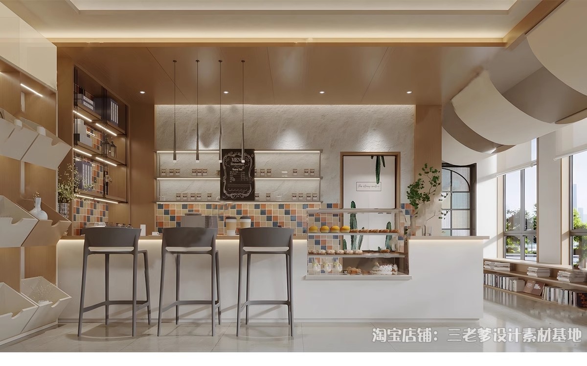 图片[25]-水吧台服务台SU模型现代餐饮酒吧咖啡厅奶茶店操作收银台草图大师-大怪兽分享