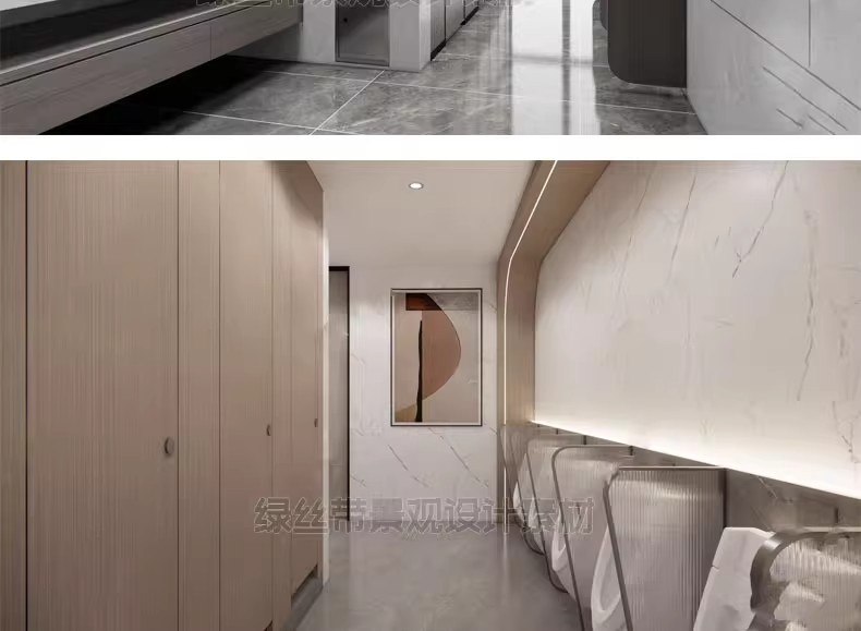 图片[24]-公共卫生间工装商场酒店办公室写字楼厕所公厕室内草图大师su模型-大怪兽分享