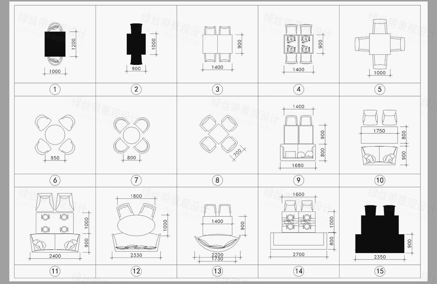 图片[24]-平面立面图块cad图库室内设计家装软装家具沙发椅子床具网红模块-大怪兽分享