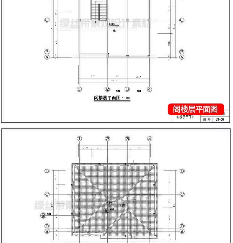 图片[24]-自建房别墅建筑新农村乡村效果施工图三层房屋结构设计图cad图纸-大怪兽分享