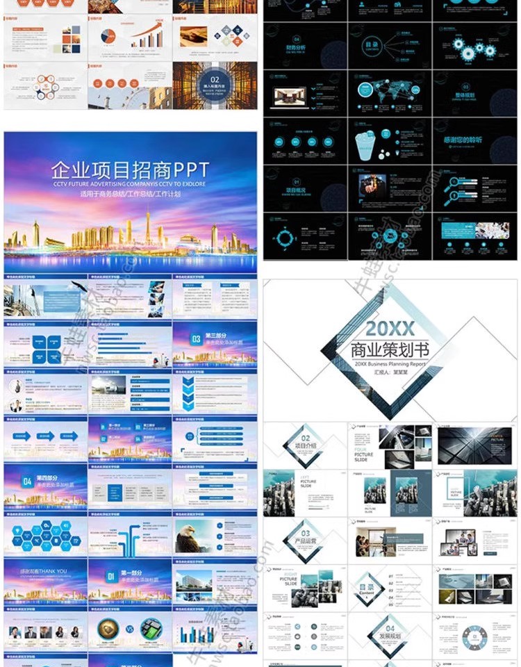 图片[24]-项目策划PPT文档模板商务商业计划书活动招商汇报融资幻灯片素材-大怪兽分享