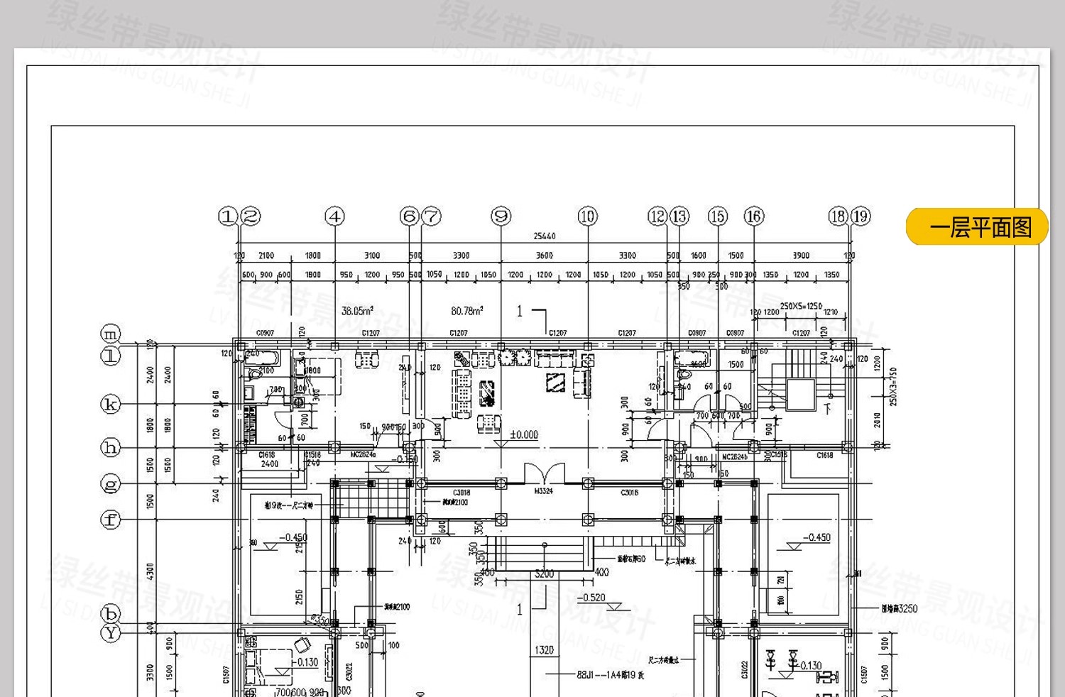 图片[25]-四合院三合院农村自建房新中式平面图仿古建筑设计图纸CAD施工图-大怪兽分享