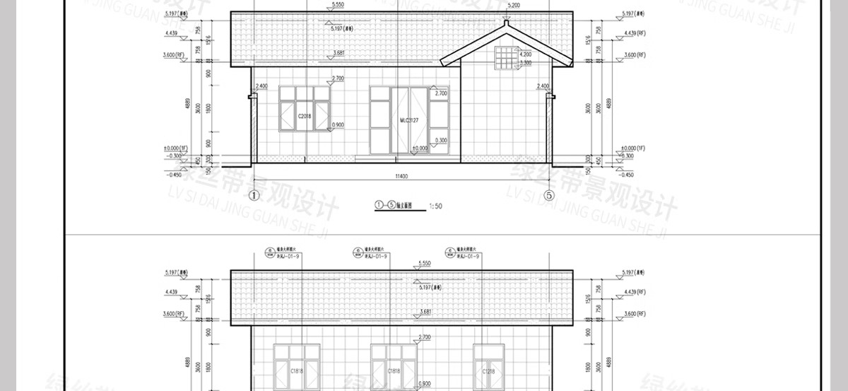 图片[25]-新 中式四合院建筑民宿豪宅别墅乡村自建房院子效果图CAD施工图纸-大怪兽分享