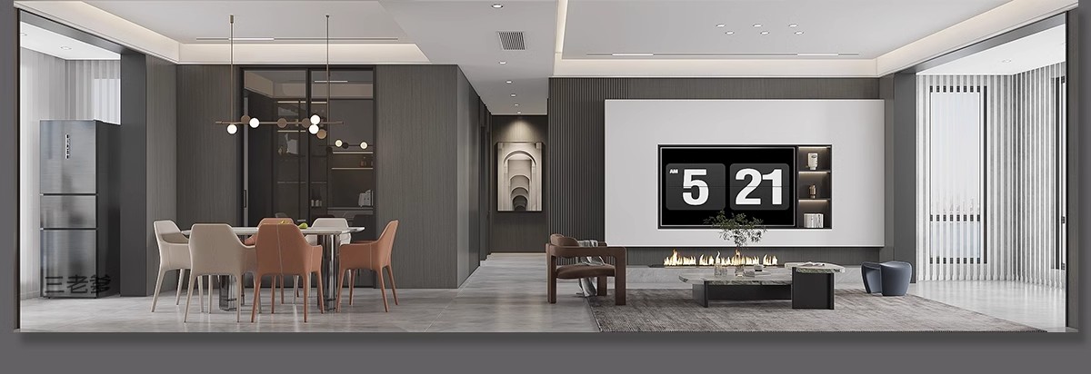 图片[26]-小户型装修设计二居室一居室全屋实景效果图现代北欧室内cad图纸-大怪兽分享