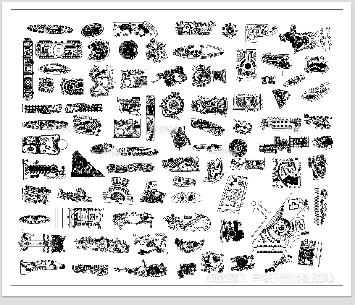 图片[24]-公园树池园林景观节点cad施工图 现代圆形树阵广场商业功能区图库-大怪兽分享