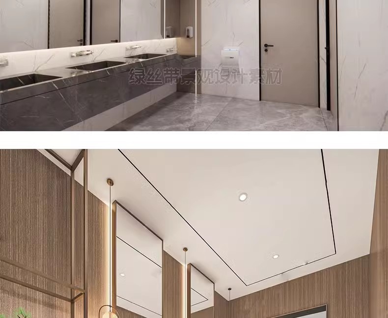 图片[26]-公共卫生间工装商场酒店办公室写字楼厕所公厕室内草图大师su模型-大怪兽分享