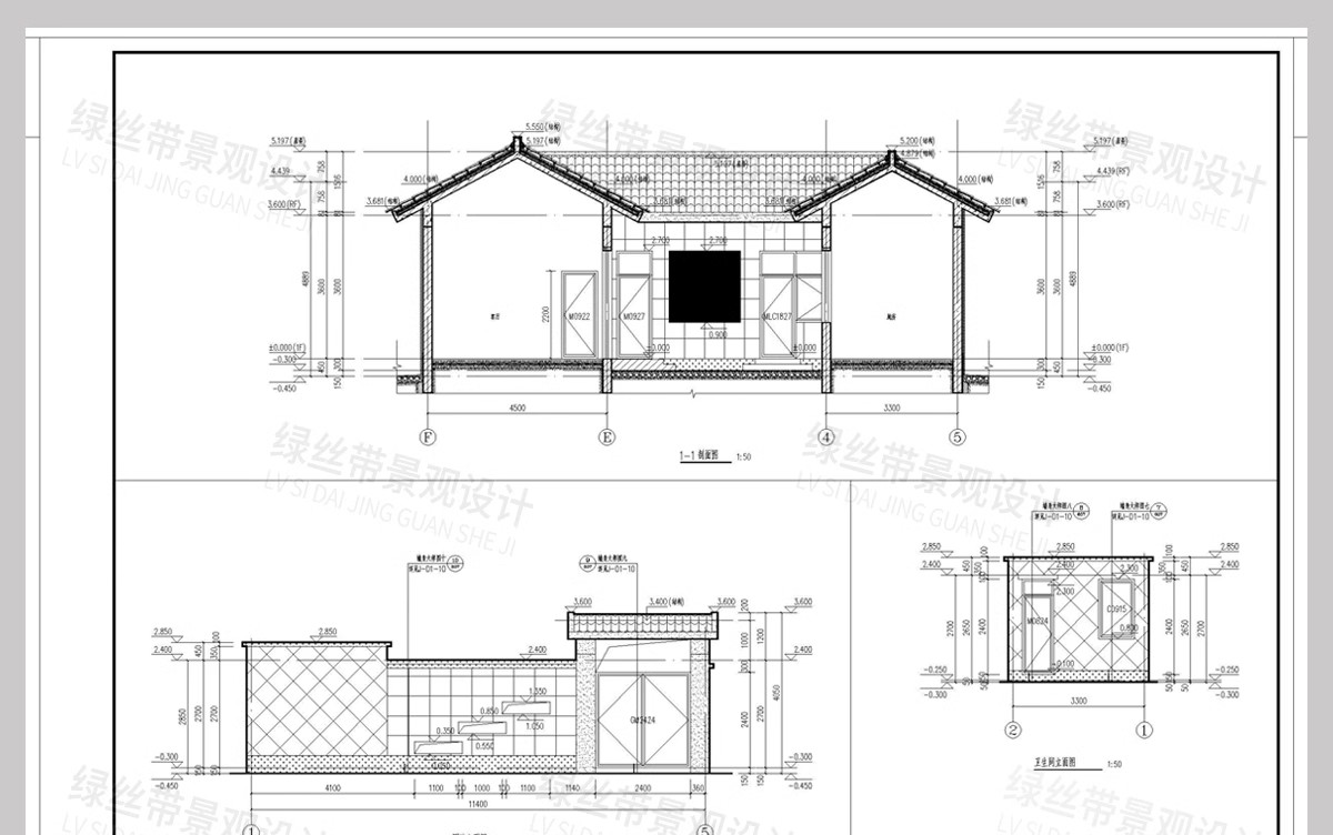 图片[27]-新 中式四合院建筑民宿豪宅别墅乡村自建房院子效果图CAD施工图纸-大怪兽分享