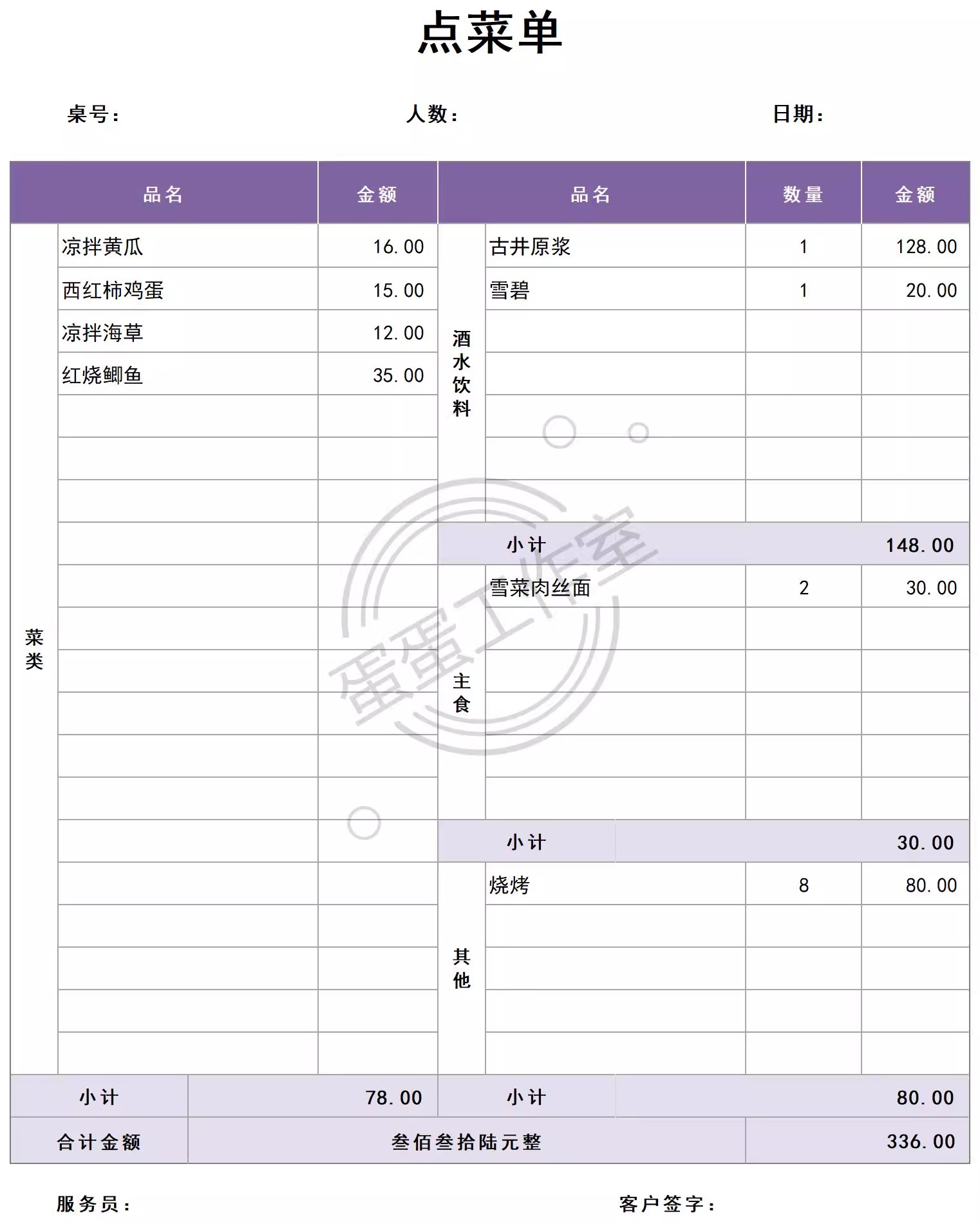 图片[25]-菜单模板双十一购物清单我的营养食谱减肥计划表年货冬日露营装备-大怪兽分享