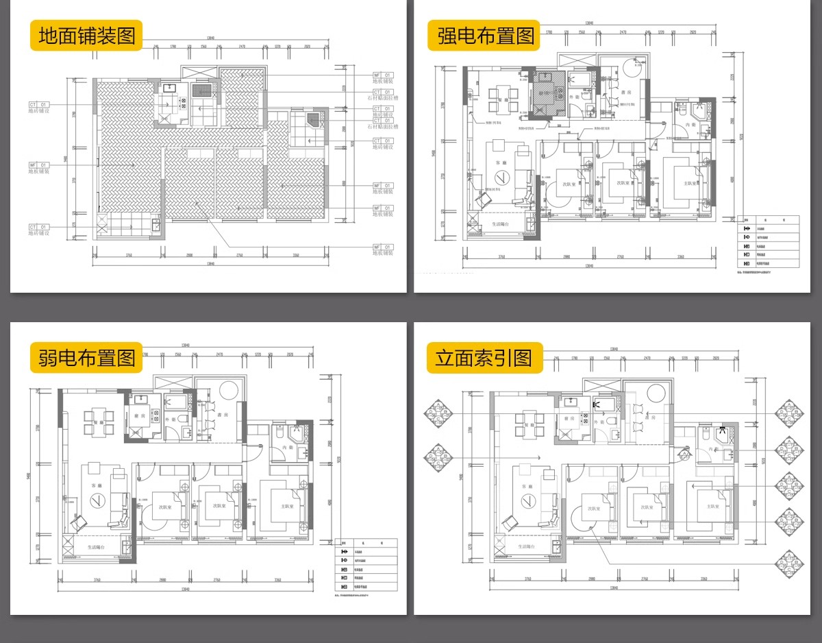图片[28]-大平层豪宅大户型装修设计效果图案例家装室内家居CAD施工图文件-大怪兽分享