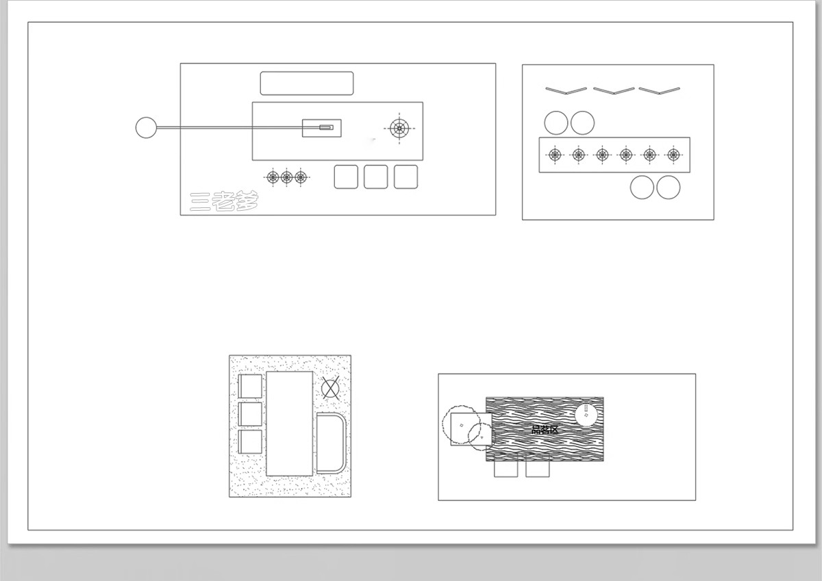 图片[28]-吧台CAD图库厨房吧椅现代室内家装西厨中岛台餐桌椅子图块施工图-大怪兽分享