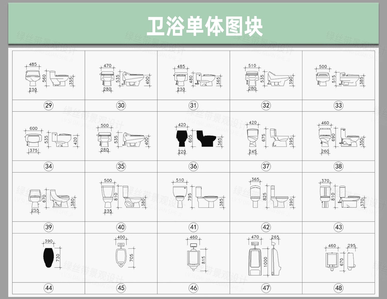 图片[28]-平面立面图块cad图库室内设计家装软装家具沙发椅子床具网红模块-大怪兽分享
