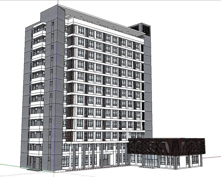 图片[28]-300套，高层多层办公楼CAD施工图纸配效果图 写字楼建筑方案外观设计素材-大怪兽分享