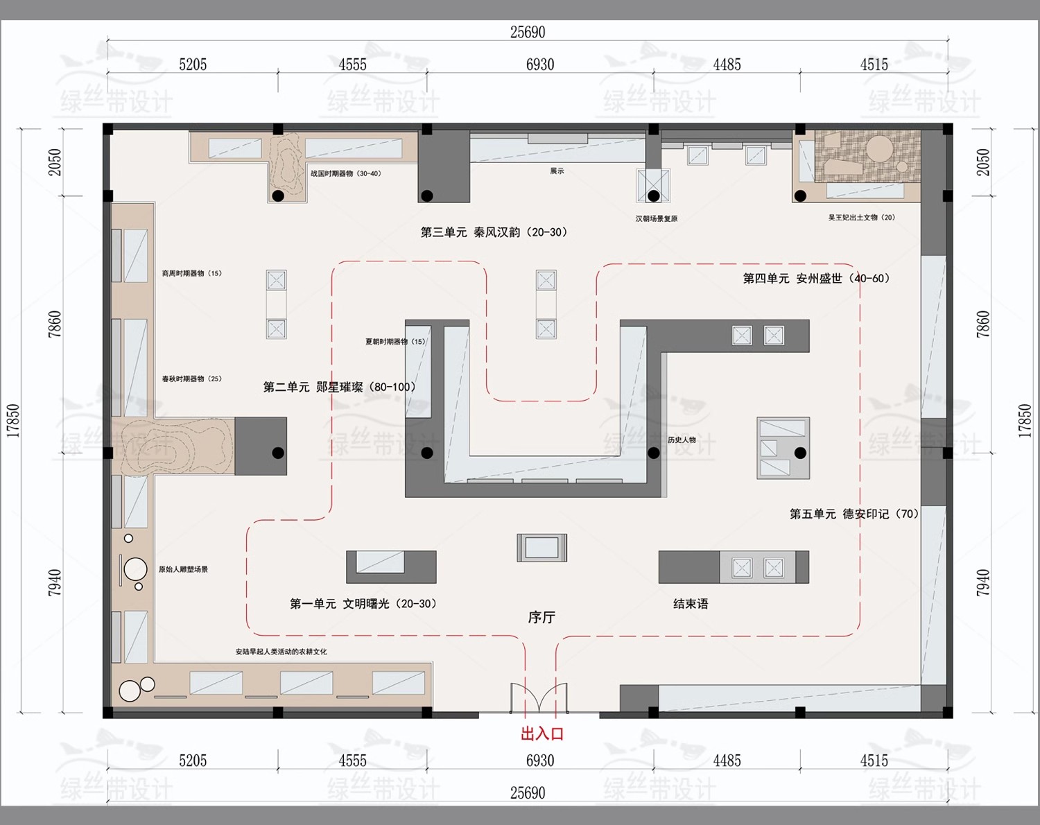 图片[27]-展厅商业文化展馆室内 布局企业科技展览馆方案设计CAD平面布置图-大怪兽分享