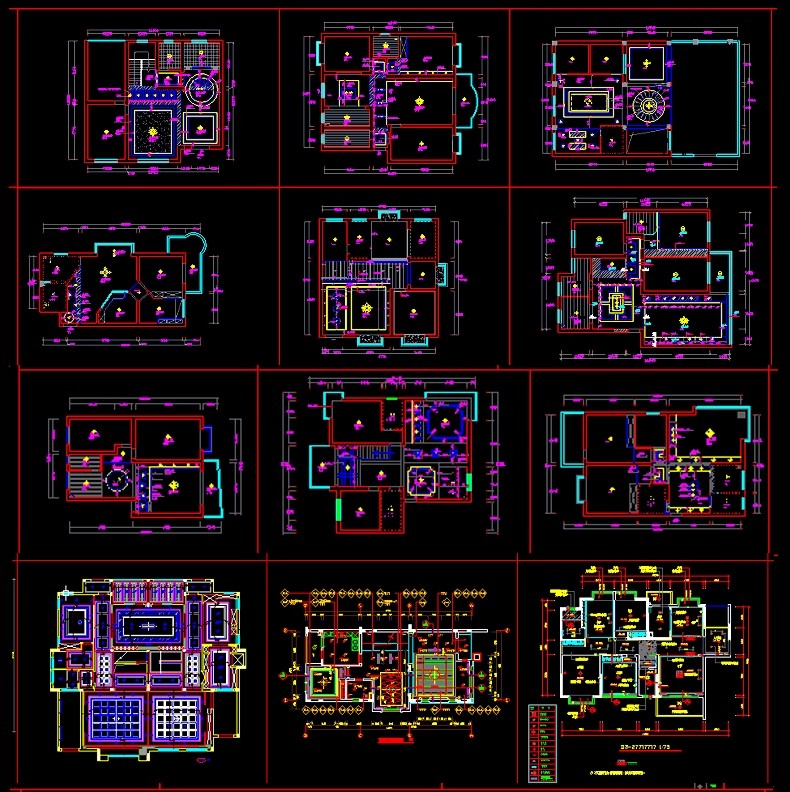图片[30]-网红天花节点大样详图cad施工图弧形吊顶剖面库室内施工工艺设计-大怪兽分享