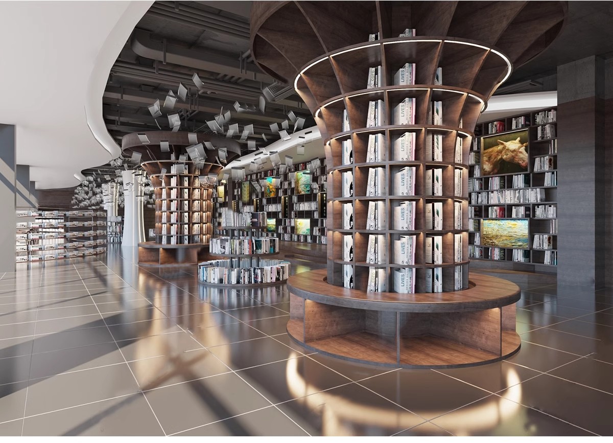 图片[30]-书吧SU模型 工业风书咖图书馆室内设计sketchup书店CAD施工图素材-大怪兽分享