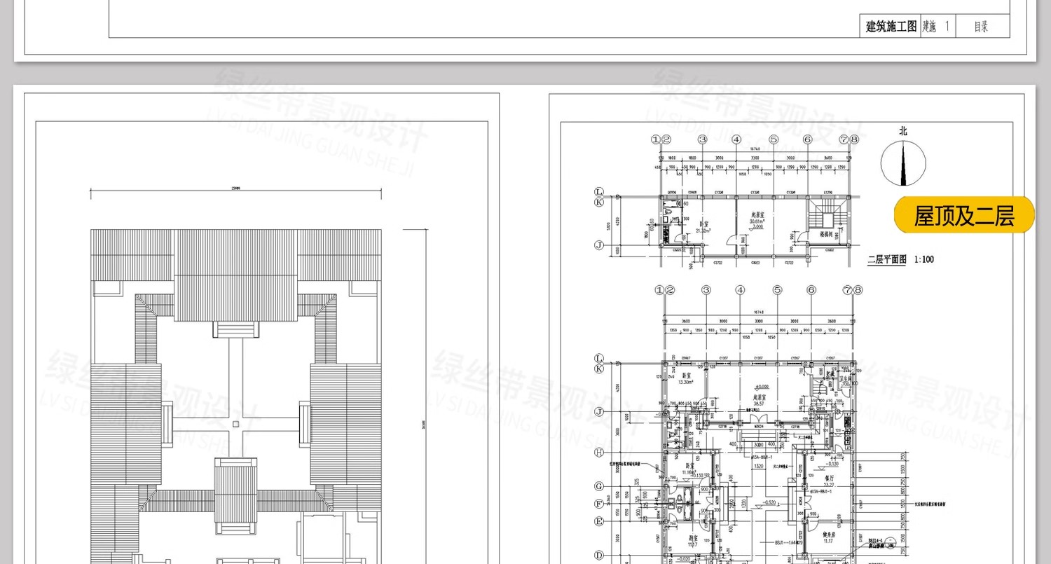 图片[30]-四合院三合院农村自建房新中式平面图仿古建筑设计图纸CAD施工图-大怪兽分享