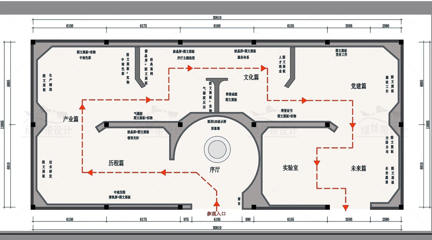 图片[28]-展厅商业文化展馆室内 布局企业科技展览馆方案设计CAD平面布置图-大怪兽分享