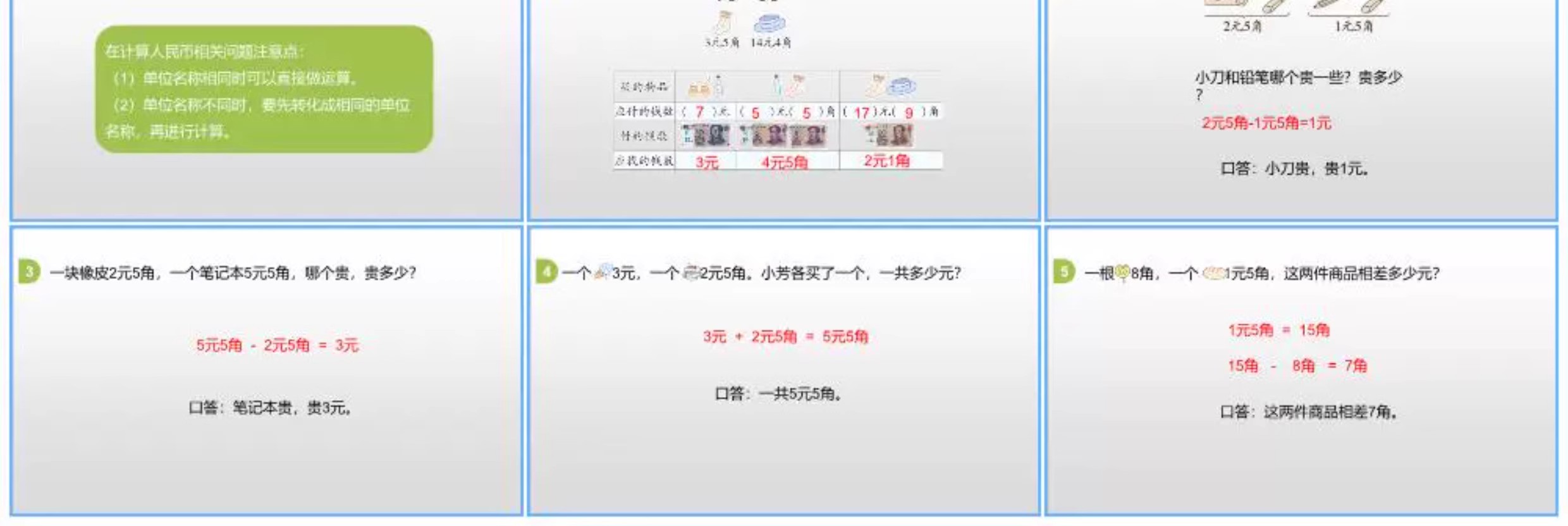 图片[30]-幼儿园认识人民币PPT模板教案大班数学纸一年级学习币换算课件小-大怪兽分享