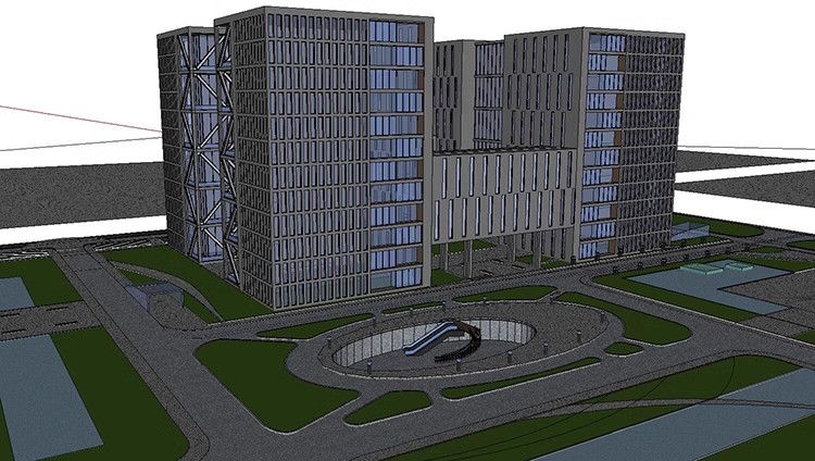 图片[30]-300套，高层多层办公楼CAD施工图纸配效果图 写字楼建筑方案外观设计素材-大怪兽分享