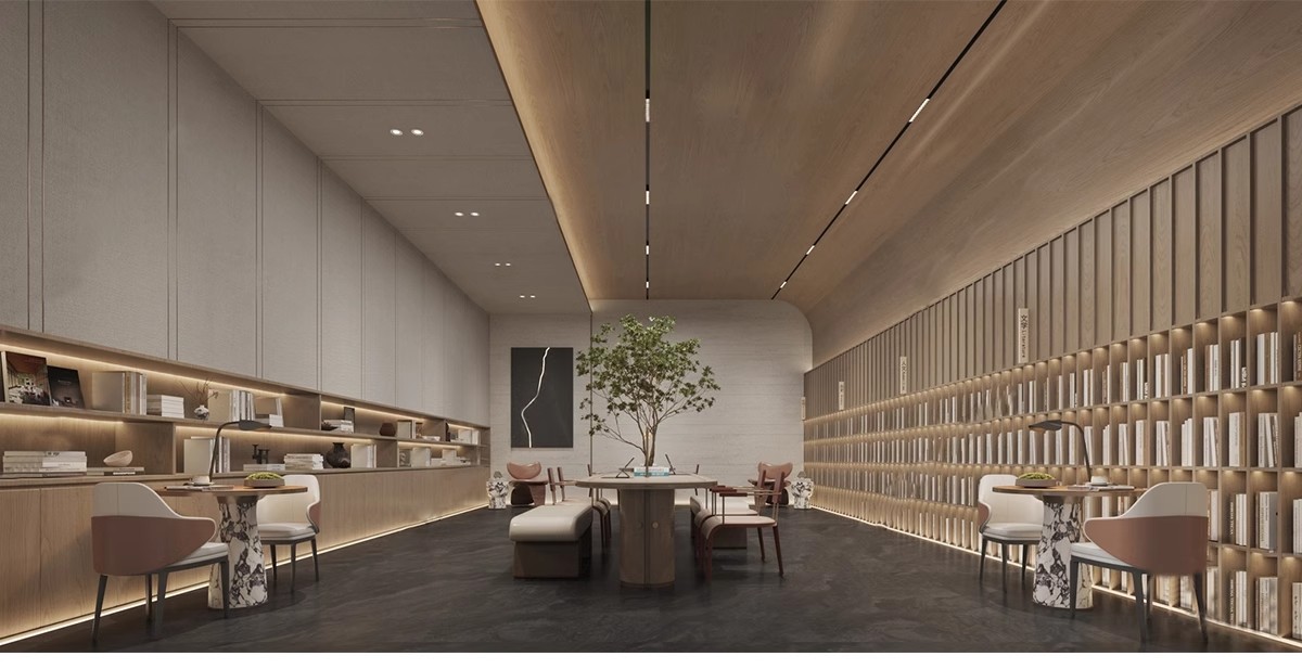 图片[31]-书吧SU模型 工业风书咖图书馆室内设计sketchup书店CAD施工图素材-大怪兽分享