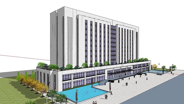 图片[31]-300套，高层多层办公楼CAD施工图纸配效果图 写字楼建筑方案外观设计素材-大怪兽分享