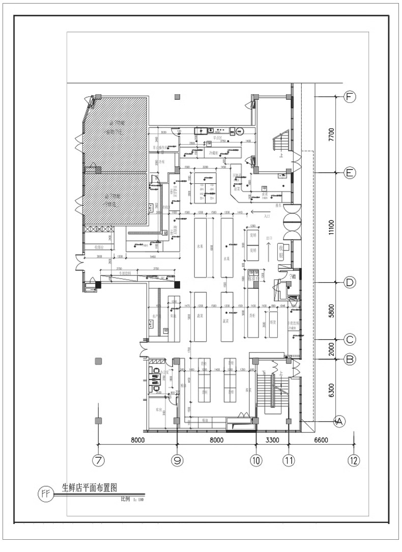 图片[32]-200套，超市卖场CAD施工图布局方案连锁购物中心百货商场平面布置图素材-大怪兽分享