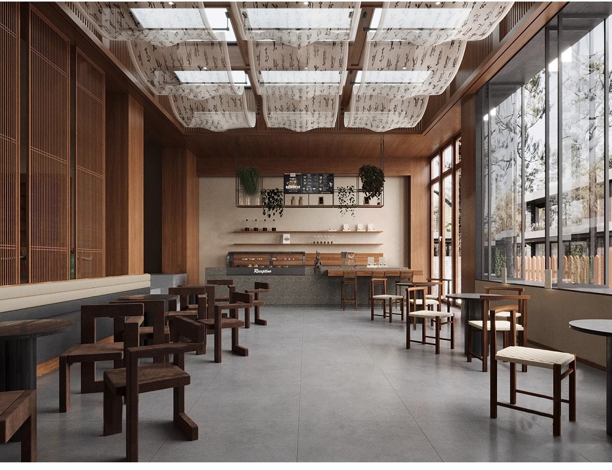 图片[22]-咖啡厅SU模型原木北欧现代简约风格Sketchup草图大师工业风素材-大怪兽分享