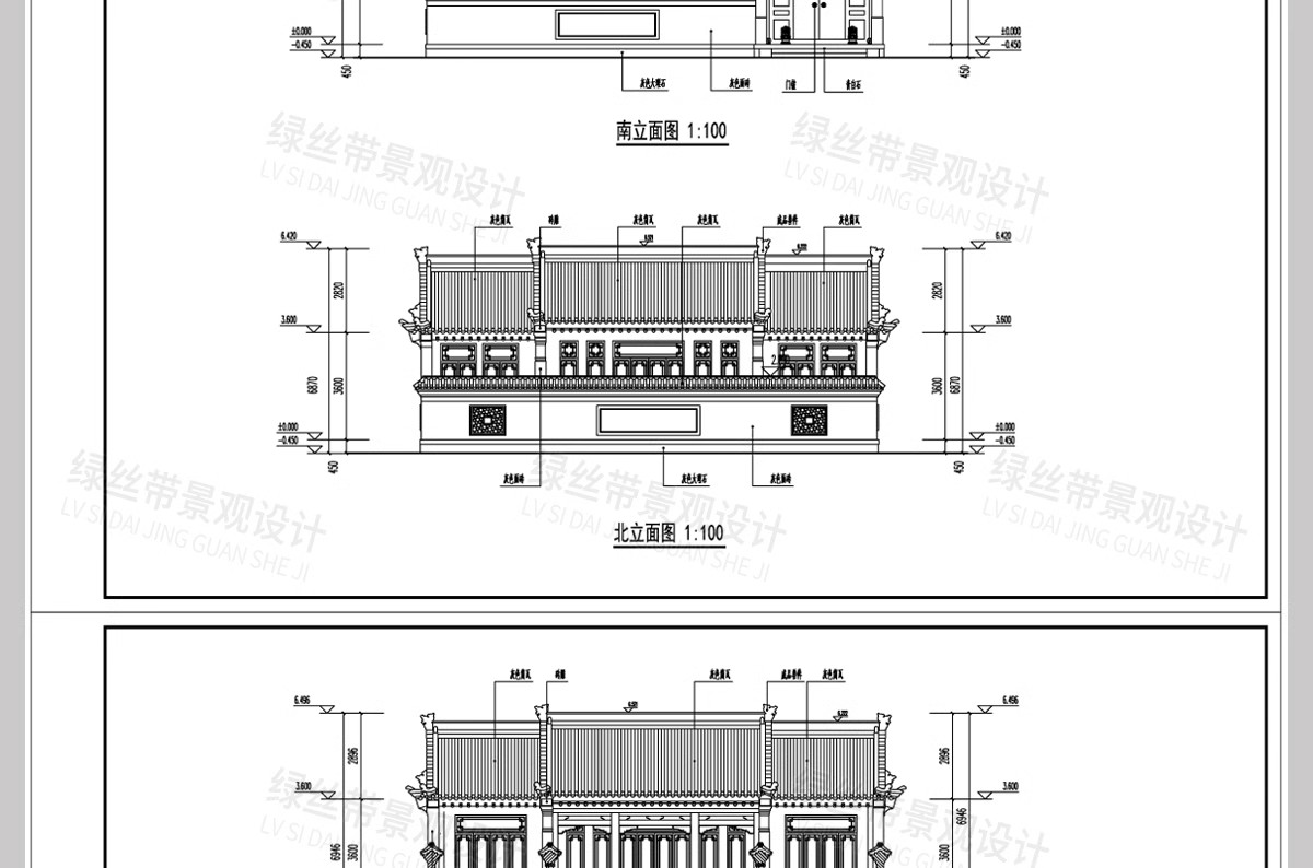 图片[32]-新 中式四合院建筑民宿豪宅别墅乡村自建房院子效果图CAD施工图纸-大怪兽分享