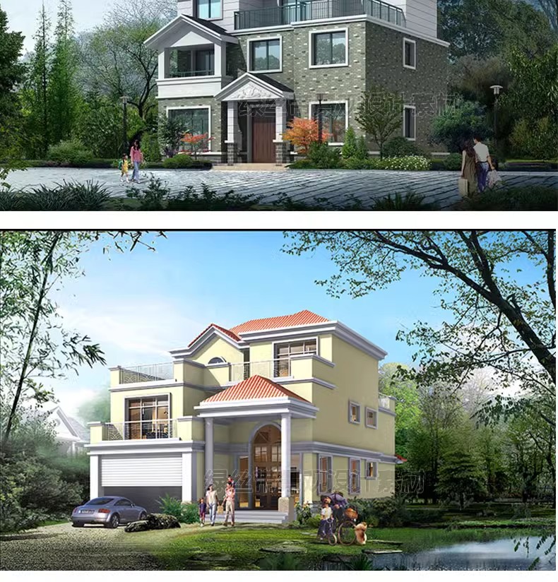 图片[32]-自建房别墅建筑新农村乡村效果施工图三层房屋结构设计图cad图纸-大怪兽分享