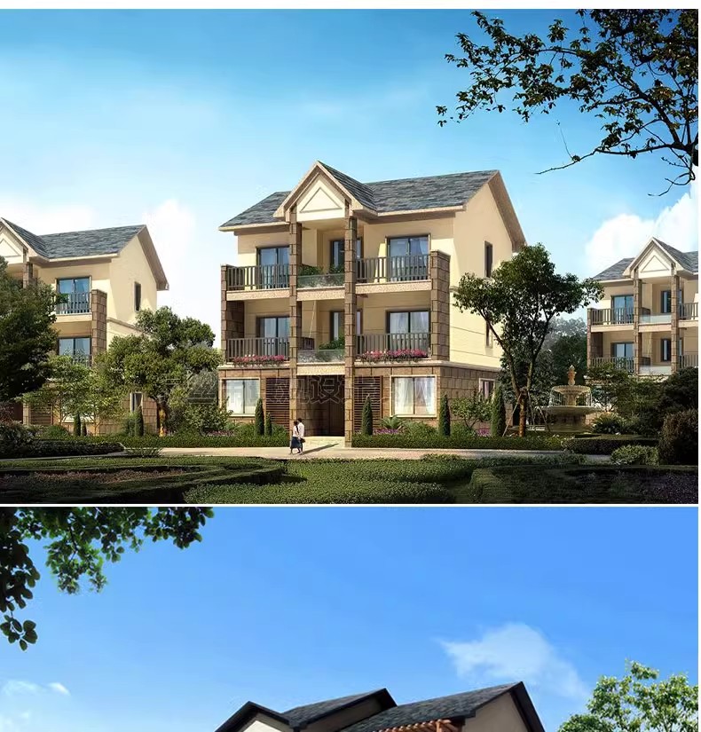 图片[33]-自建房别墅建筑新农村乡村效果施工图三层房屋结构设计图cad图纸-大怪兽分享