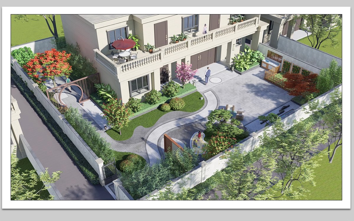 图片[22]-500套，别墅花园庭院设计方案CAD图库平面图植物园林景观施工图图例素材-大怪兽分享