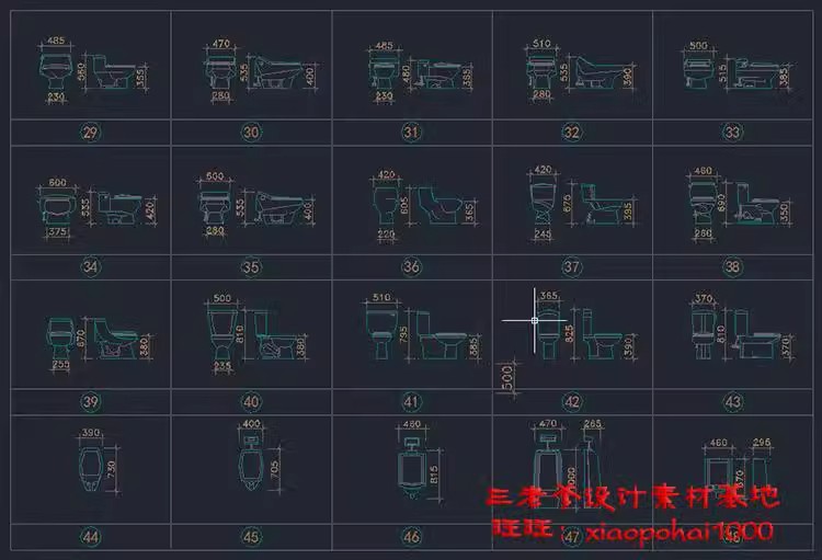 图片[23]-室内设计CAD图库家具模型 家装工装施工中式欧式平面立面图块素材-大怪兽分享