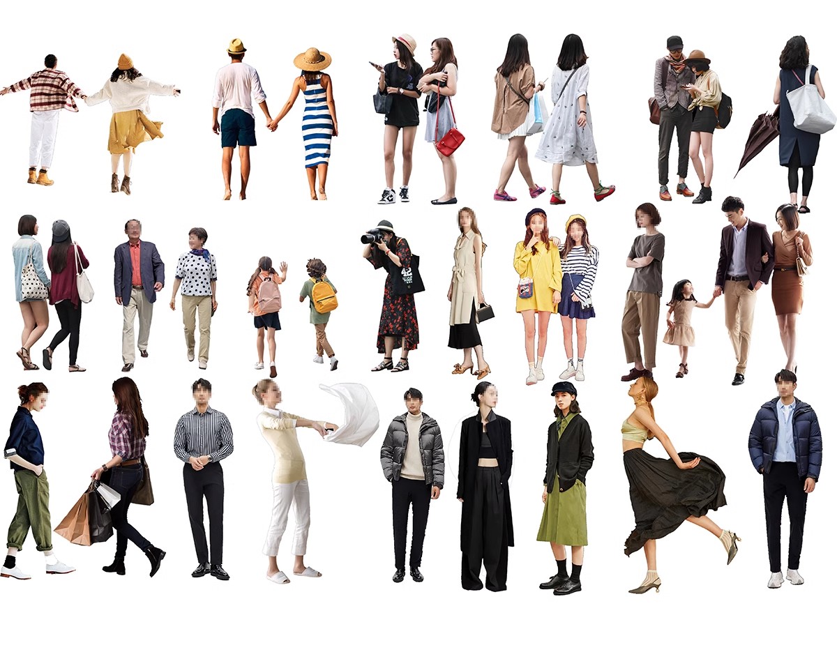 图片[24]-人物青年老人小孩子PS后期素材建筑效果图后期鸟瞰亚洲人PNG免抠-大怪兽分享