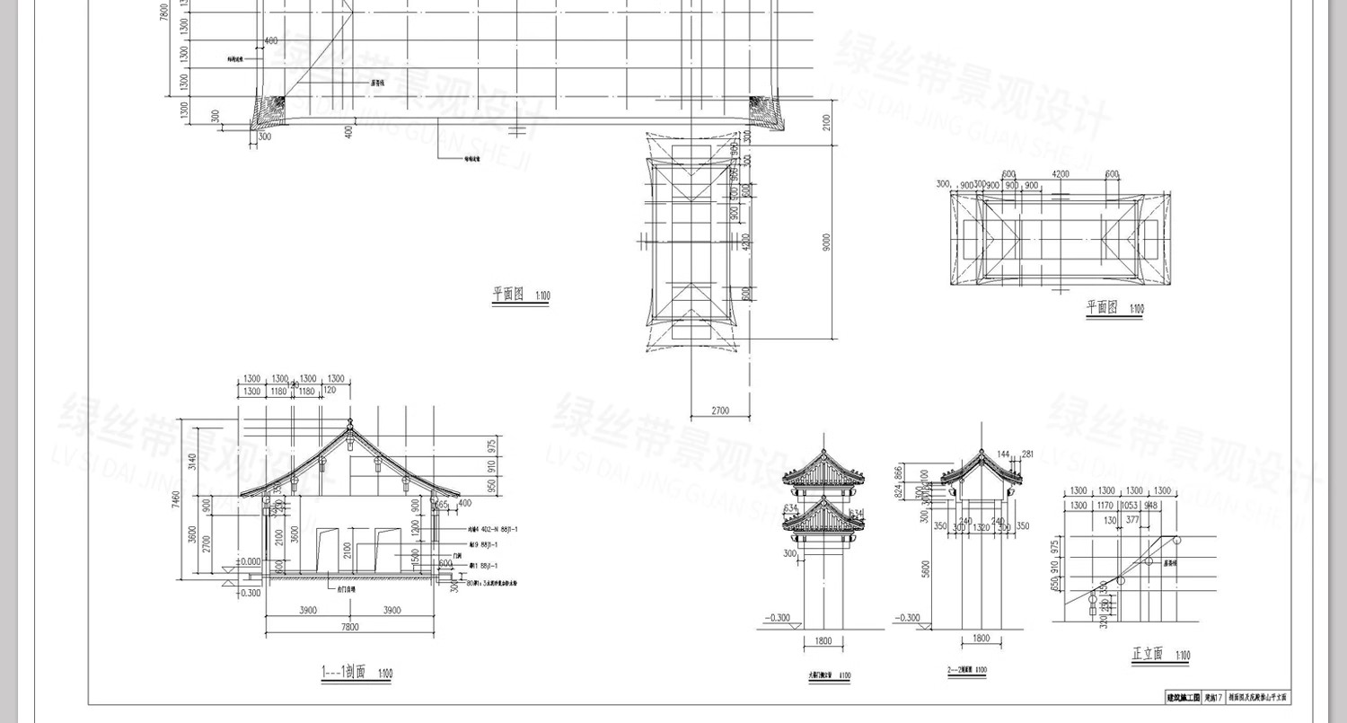 图片[33]-四合院三合院农村自建房新中式平面图仿古建筑设计图纸CAD施工图-大怪兽分享