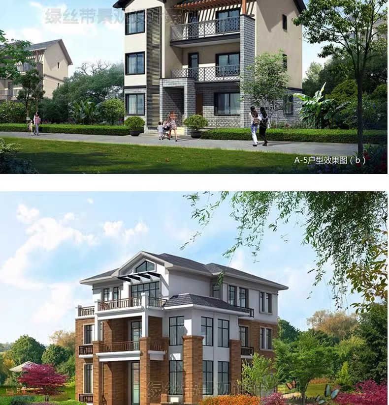 图片[34]-自建房别墅建筑新农村乡村效果施工图三层房屋结构设计图cad图纸-大怪兽分享