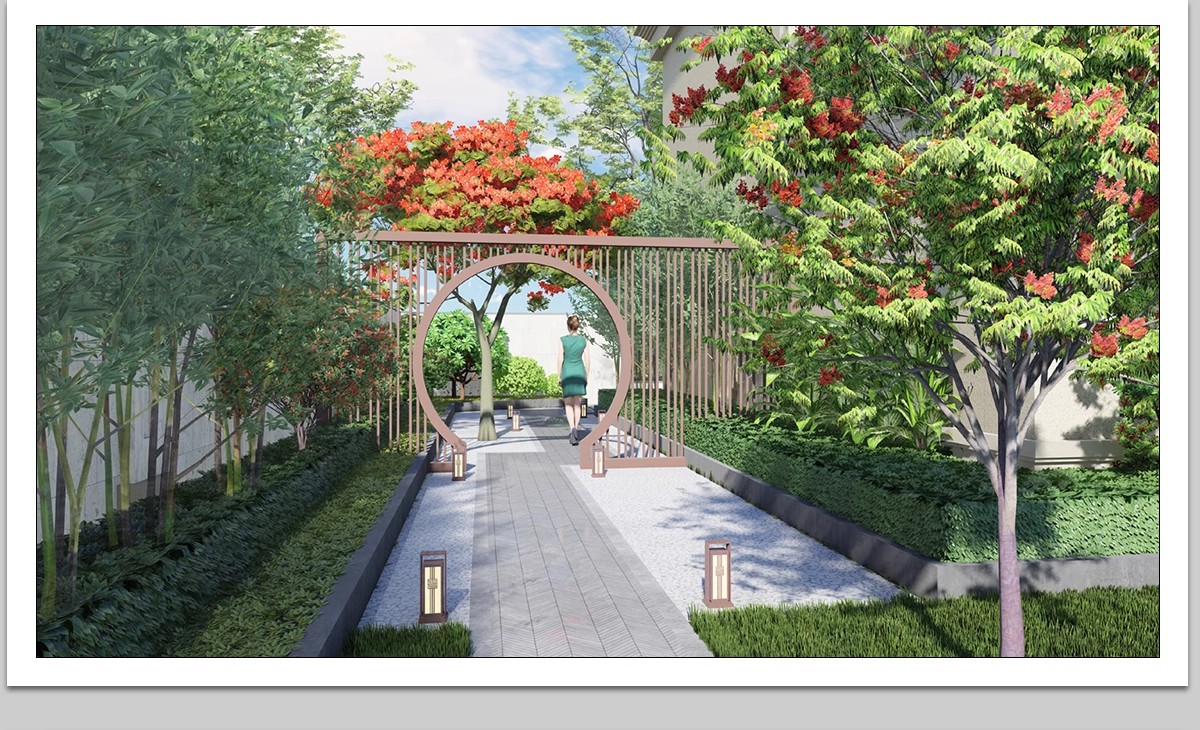 图片[23]-500套，别墅花园庭院设计方案CAD图库平面图植物园林景观施工图图例素材-大怪兽分享