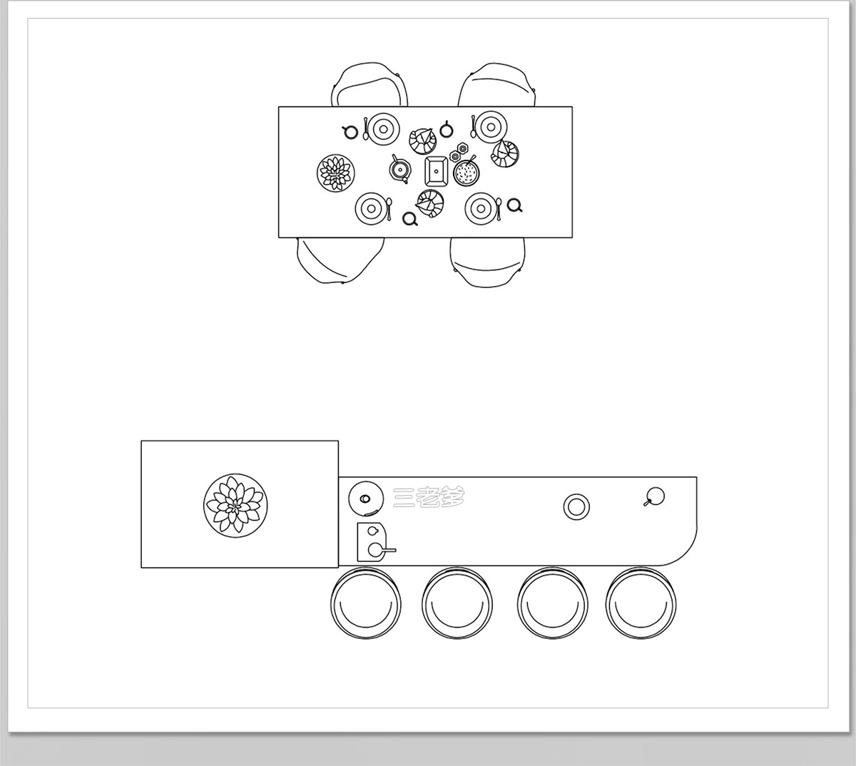 图片[35]-吧台CAD图库厨房吧椅现代室内家装西厨中岛台餐桌椅子图块施工图-大怪兽分享