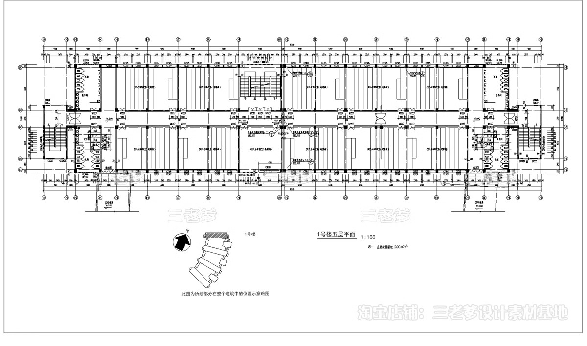 图片[25]-教学楼CAD施工图 综合楼小学中学大学建筑方案设计图库平面布局图-大怪兽分享