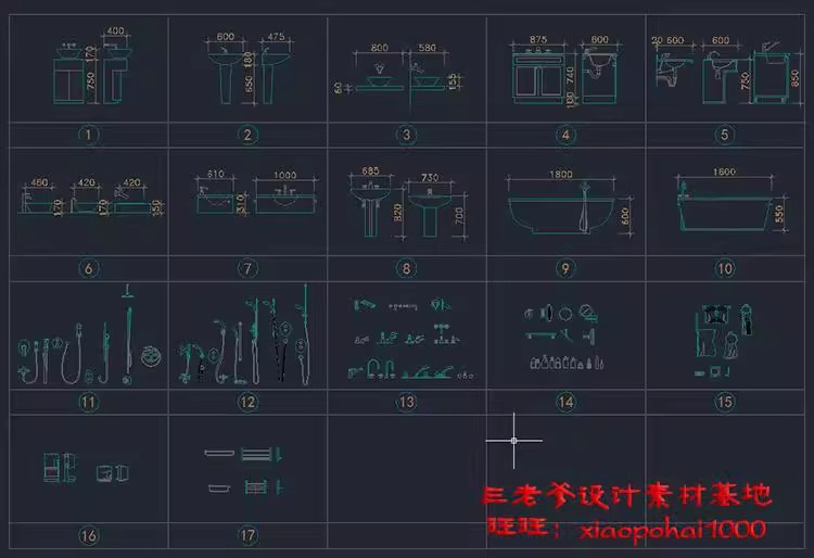 图片[25]-室内设计CAD图库家具模型 家装工装施工中式欧式平面立面图块素材-大怪兽分享