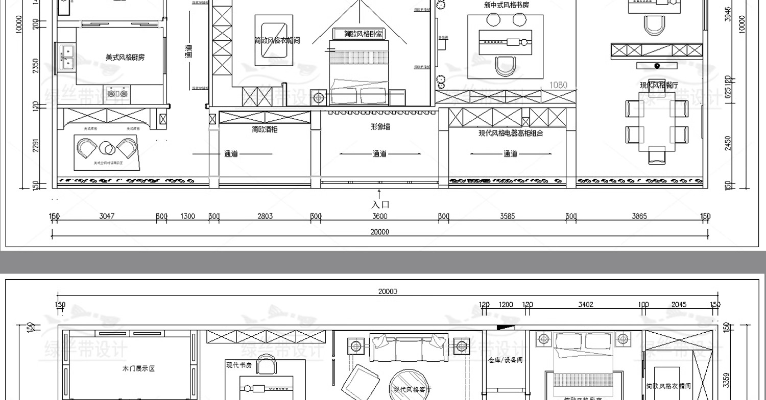 图片[34]-展厅商业文化展馆室内 布局企业科技展览馆方案设计CAD平面布置图-大怪兽分享