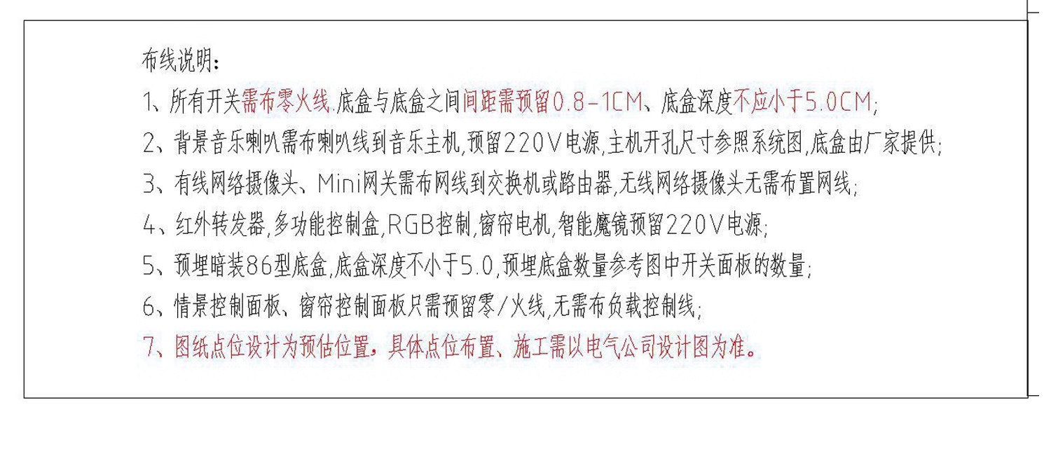 图片[36]-全屋智能 家居方案设计图纸布线图家装改造装修前装模板CAD施工图-大怪兽分享