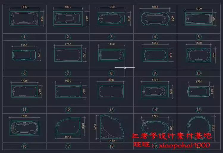 图片[26]-室内设计CAD图库家具模型 家装工装施工中式欧式平面立面图块素材-大怪兽分享